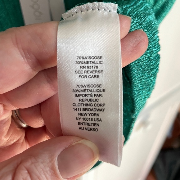 NWT House of Harlow Metallic Scoop Back Tank - Picture 4 of 6